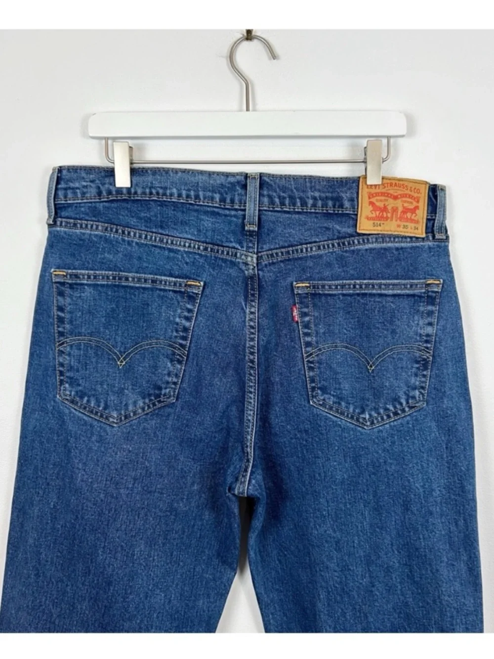 Levi's 514 Straight Fit Jeans Size 35 x 34